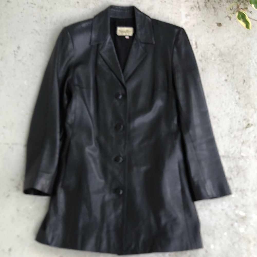Vintage Bettina Rizzi leather coat